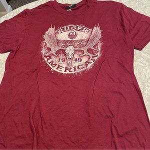 NWT Ruger Maroon Tshirt Large